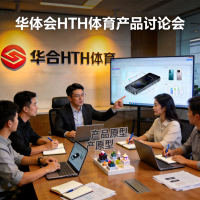 华体会HTH体育公司CPO王明先生与团队成员进行产品讨论