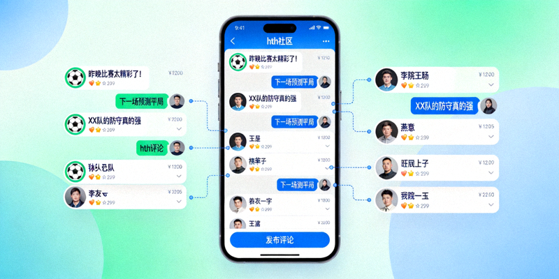 hth移动端社区界面，球迷正在热烈讨论赛事