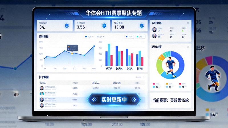 华体会HTH赛事聚焦专题数据可视化界面，展示实时赛事数据图表